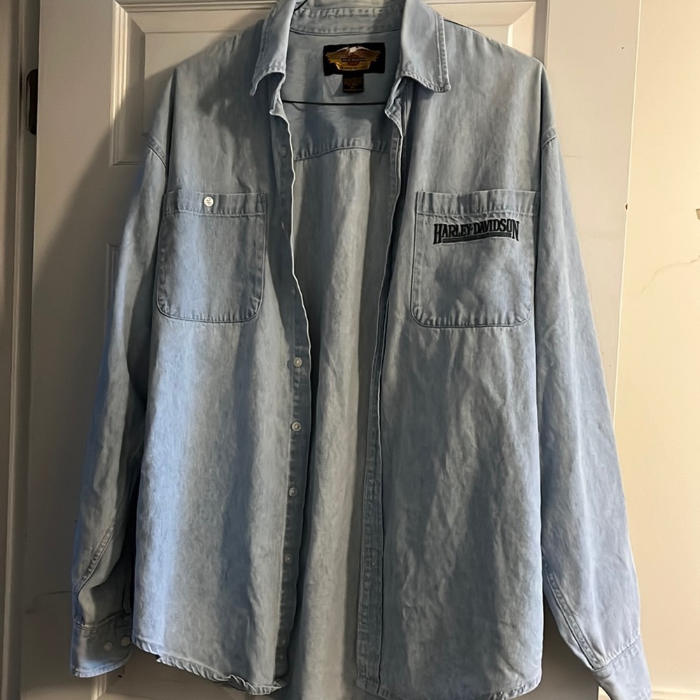 Harley Davidson jean flannel